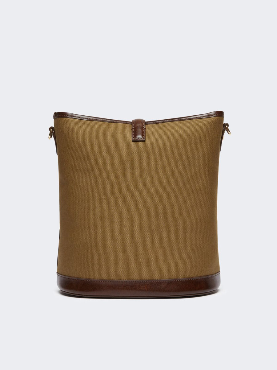 sac seau en toile - bronze