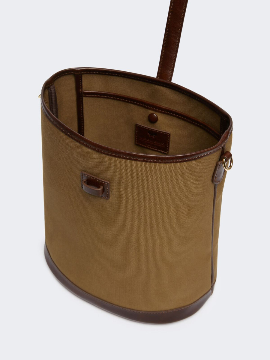 sac seau en toile - bronze