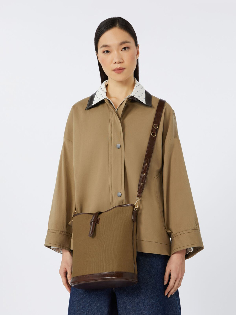 sac seau en toile - bronze