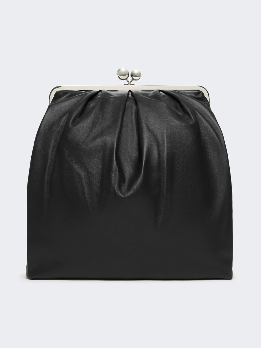 sac à dos en cuir nappa - noir