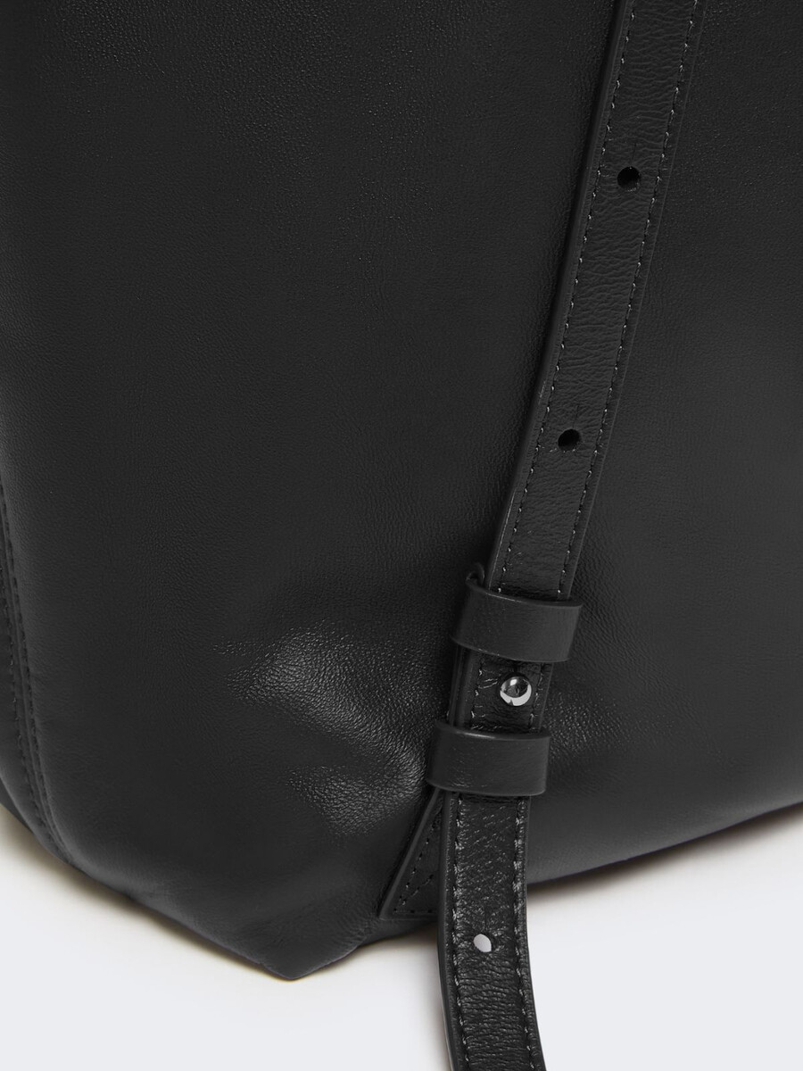 sac à dos en cuir nappa - noir
