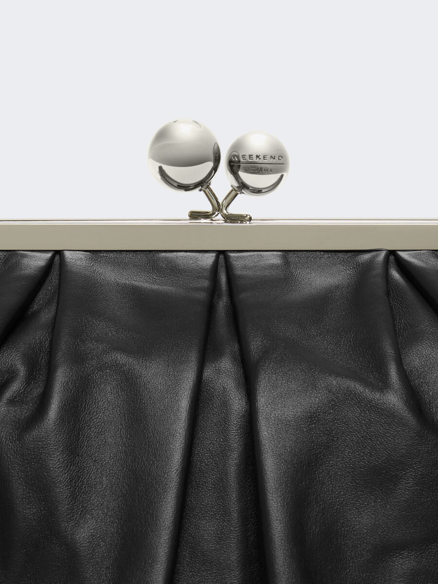 sac à dos en cuir nappa - noir