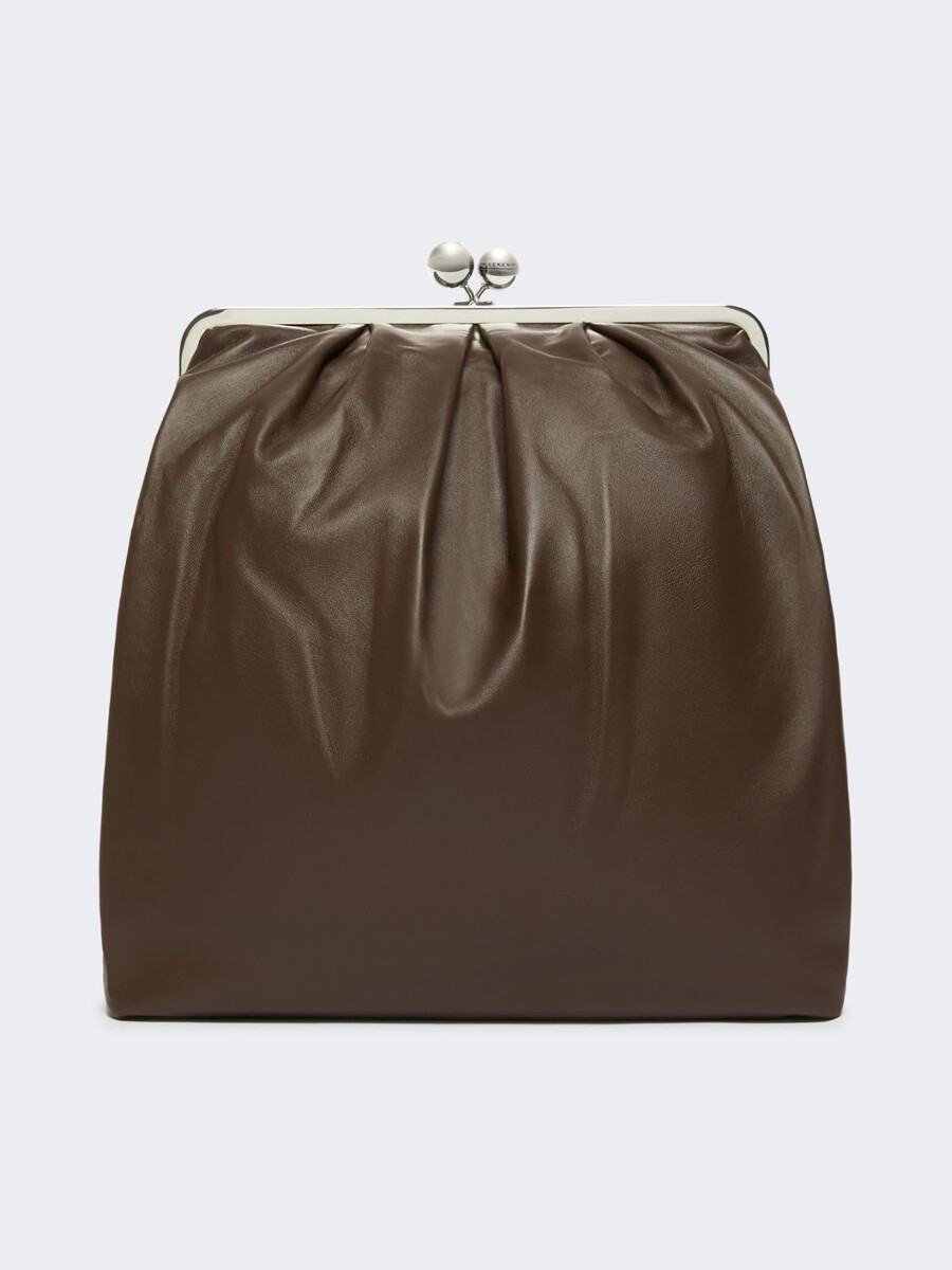 sac à dos en cuir nappa - marron