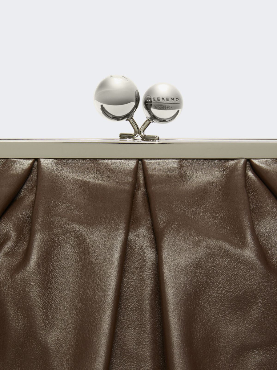 sac à dos en cuir nappa - marron