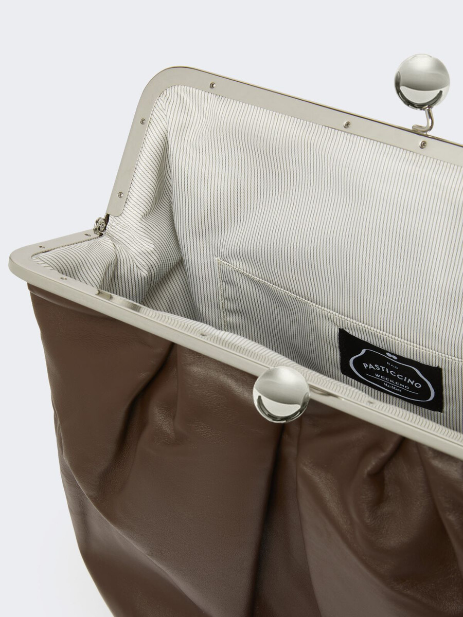 sac à dos en cuir nappa - marron