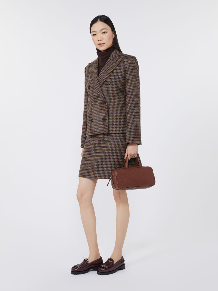 sac boston en cuir nappa - tabac