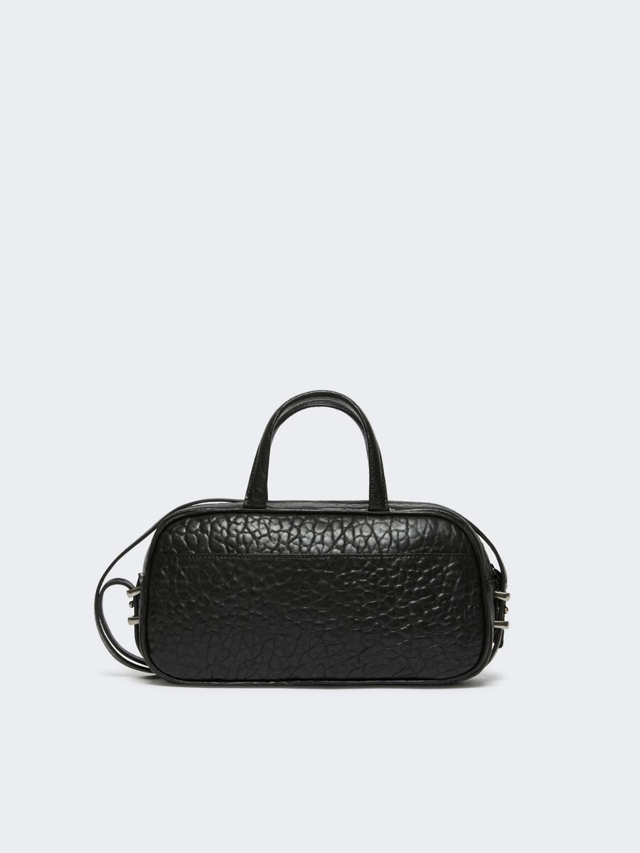 sac boston en cuir nappa - noir