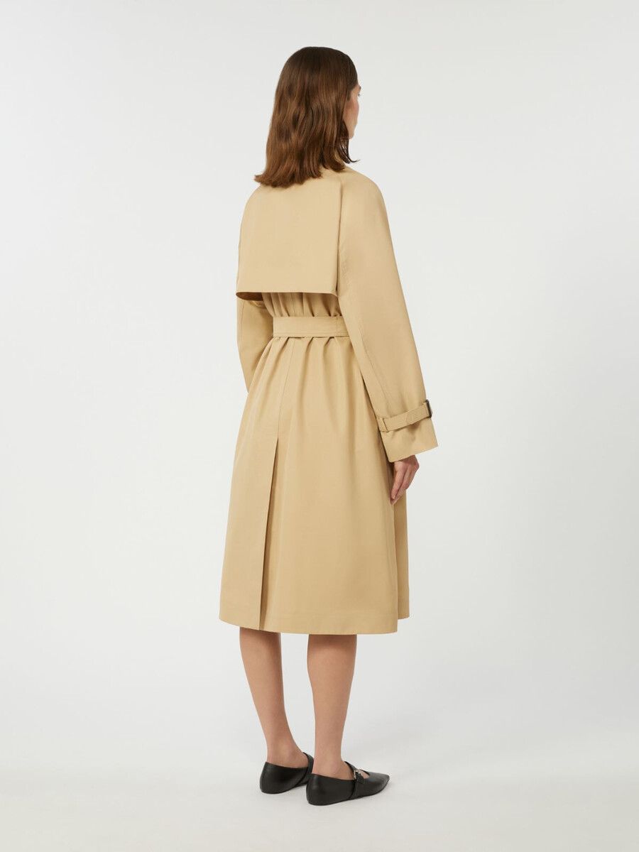 trench-coat réversible en gabardine déperlante - beige