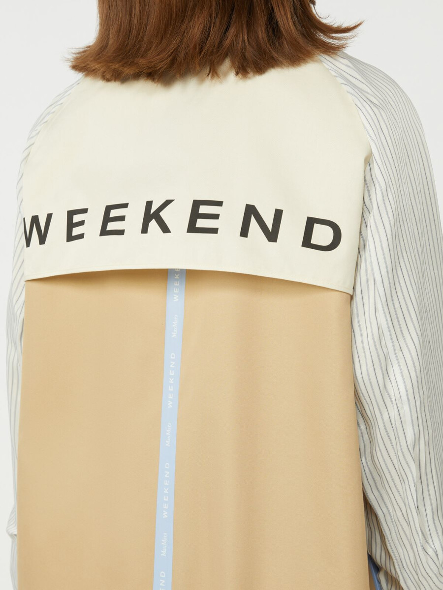 trench-coat réversible en gabardine déperlante - beige