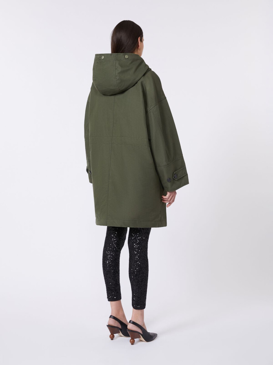 parka en toile déperlante - kaki