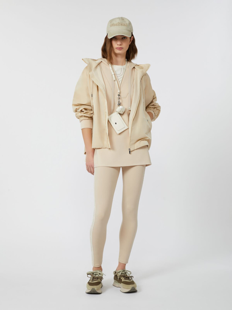 coupe-vent en taffetas technique - beige