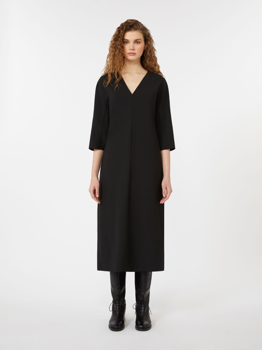 robe en laine - noire