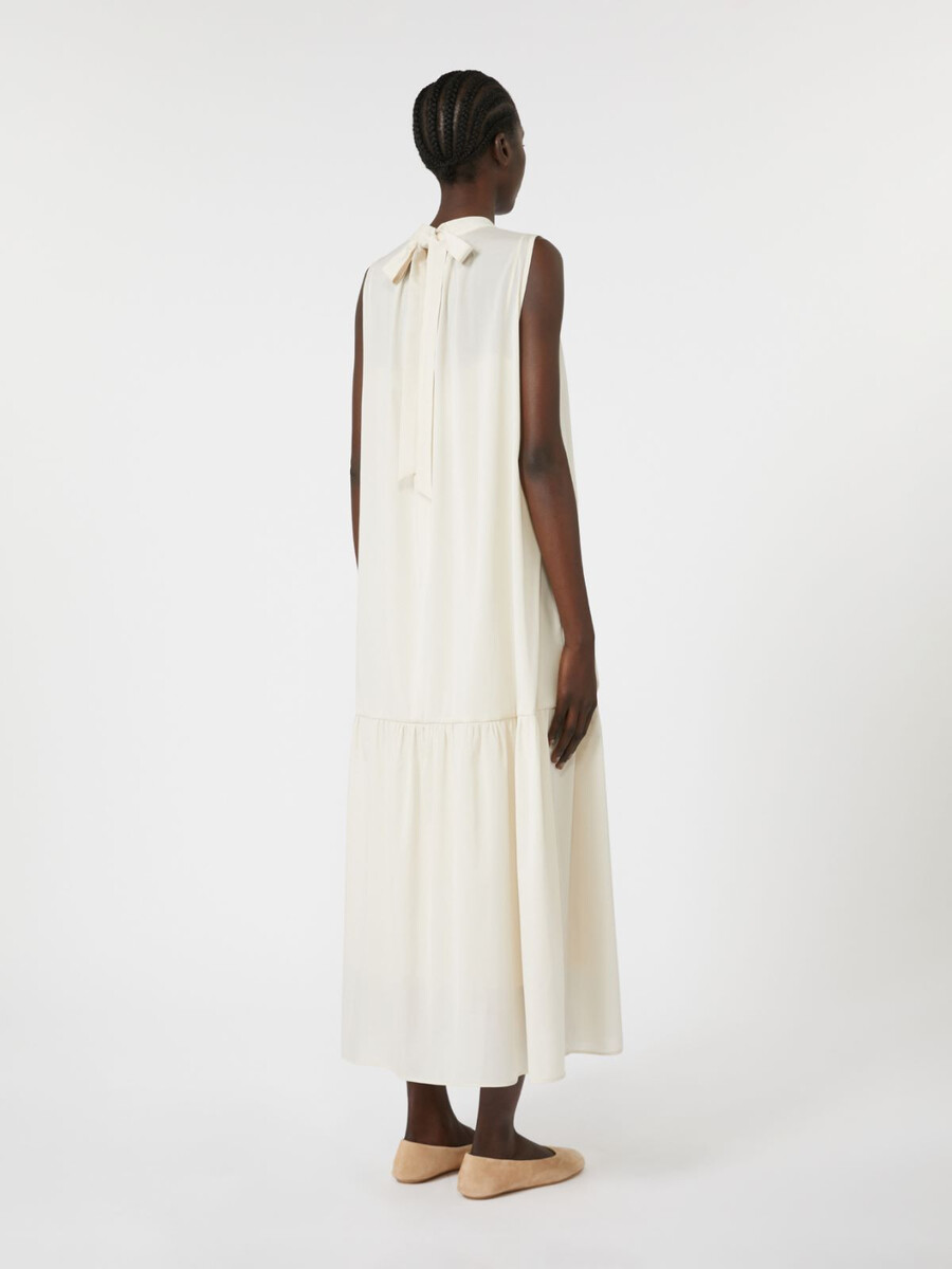 robe en toile de coton mélangé - sable