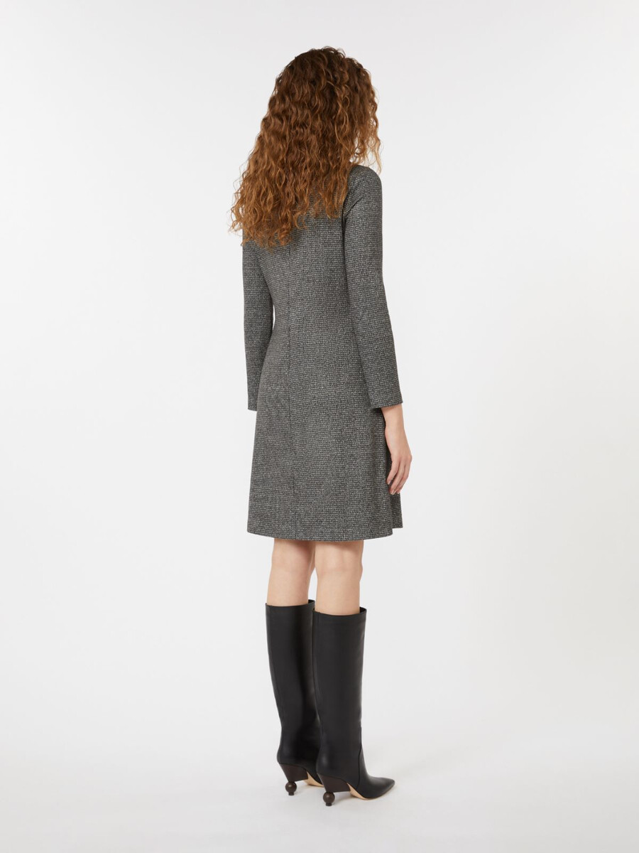 robe en jersey jacquard - gris foncÉ
