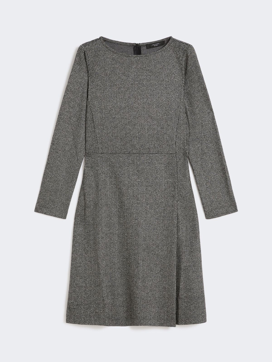 robe en jersey jacquard - gris foncÉ