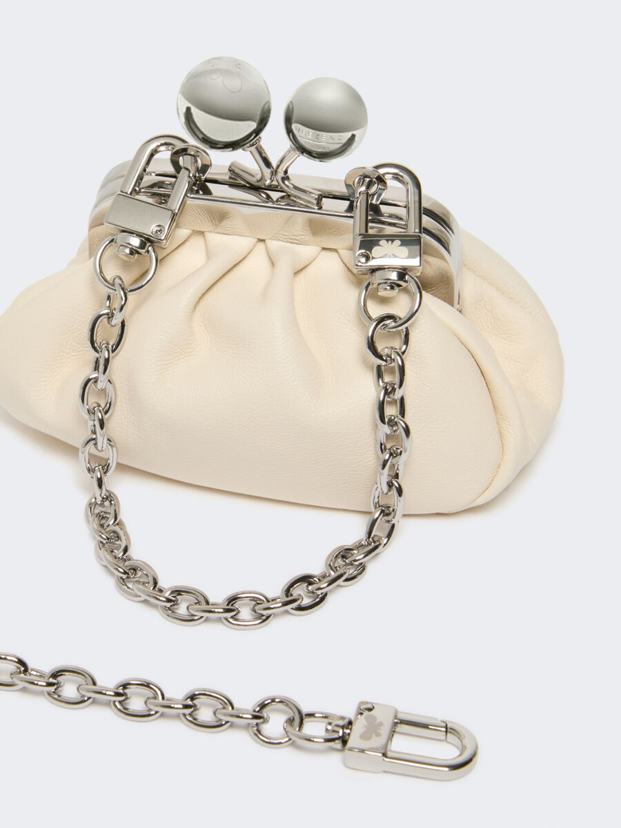 sac à pasticcino en peau de mouton - ivoire