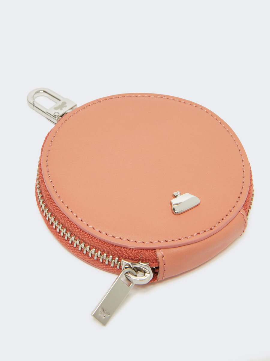 sac à main en cuir lisse - rose