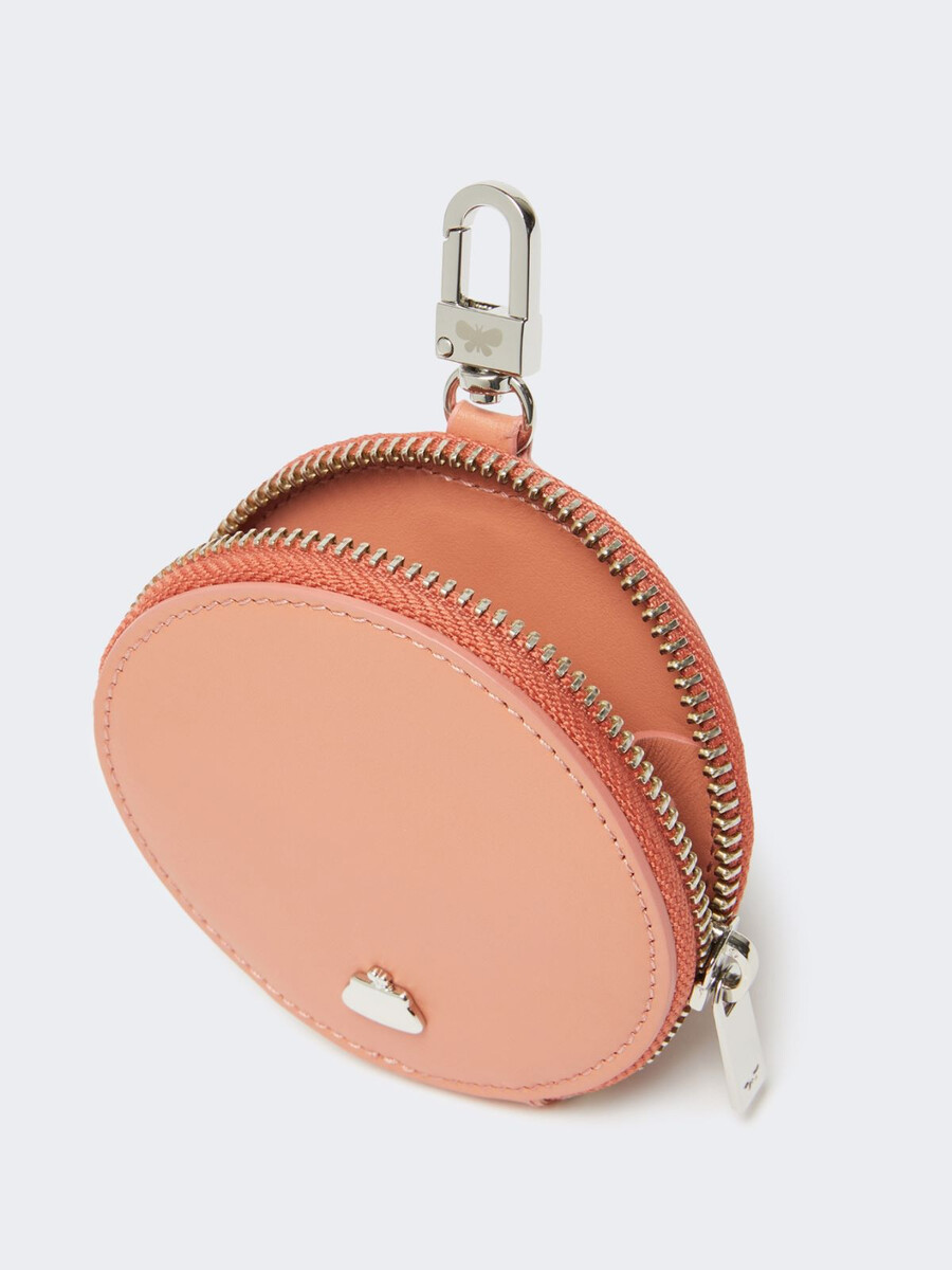 sac à main en cuir lisse - rose