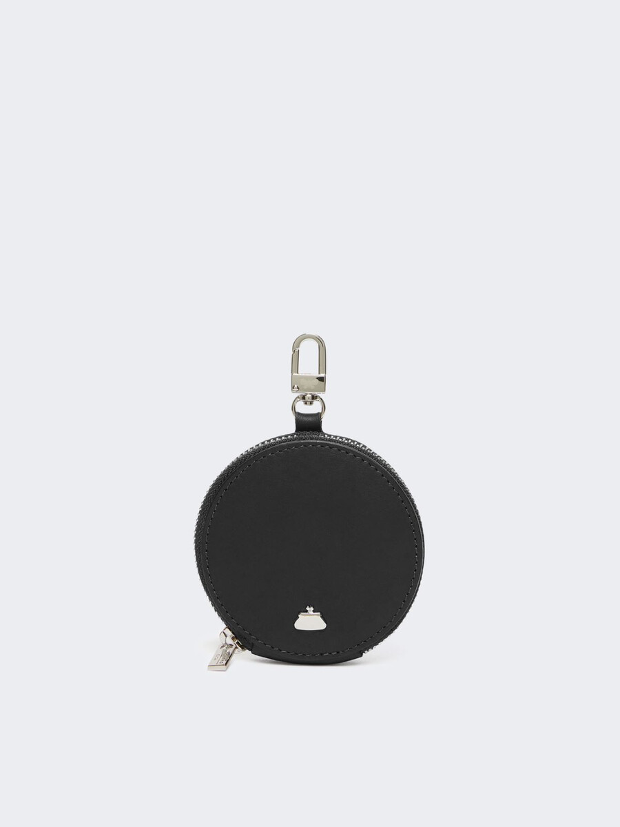 sac à main en cuir lisse - noir