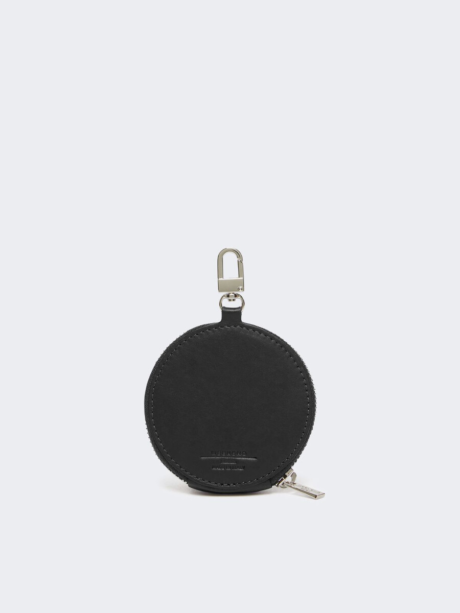 sac à main en cuir lisse - noir