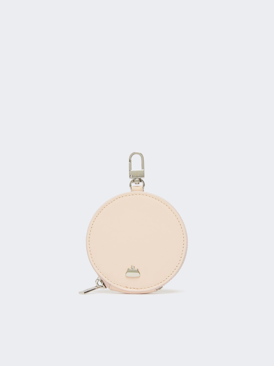 sac à main en cuir lisse - rose