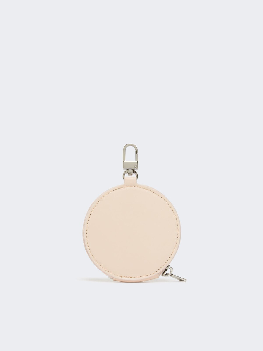 sac à main en cuir lisse - rose