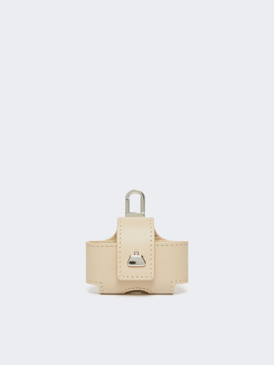 Étui en cuir pour écouteurs - sable