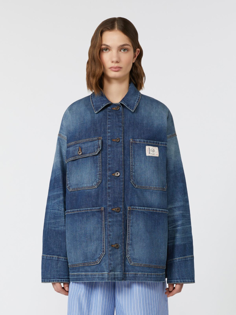 veste de travail en denim - marine