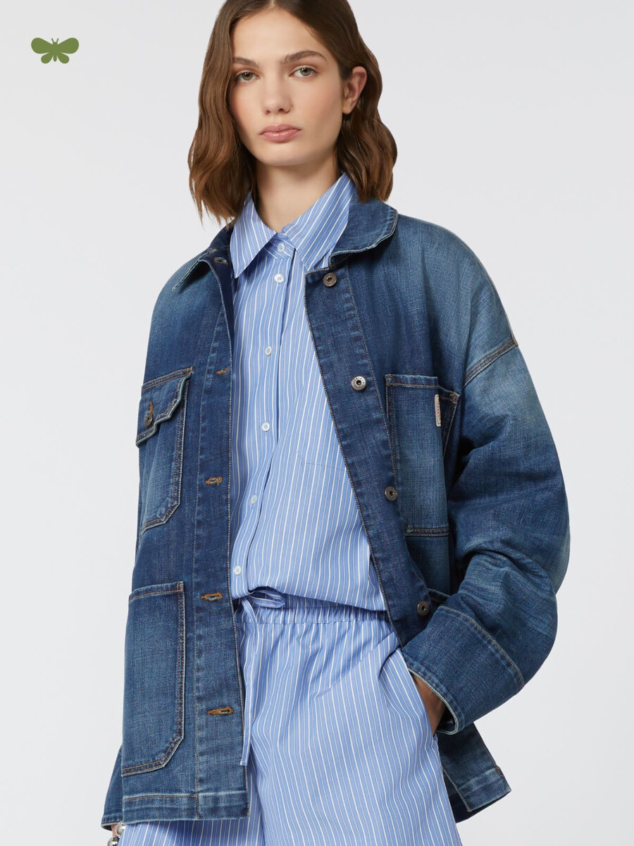 veste de travail en denim - marine