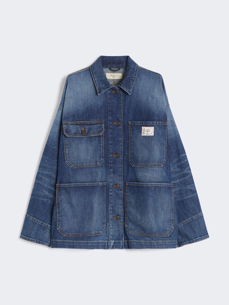 veste de travail en denim - marine