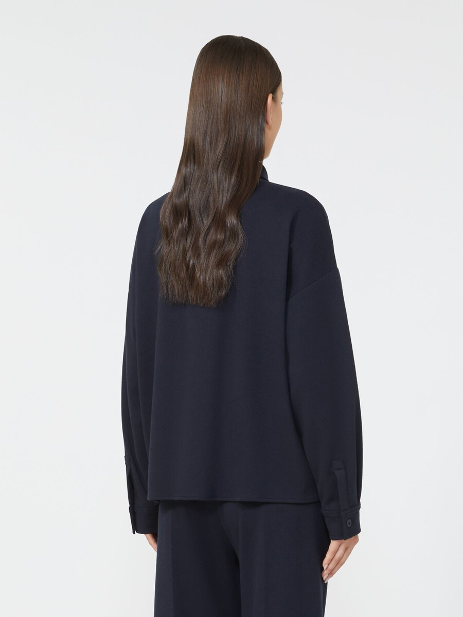 veste en jersey de flanelle - marine