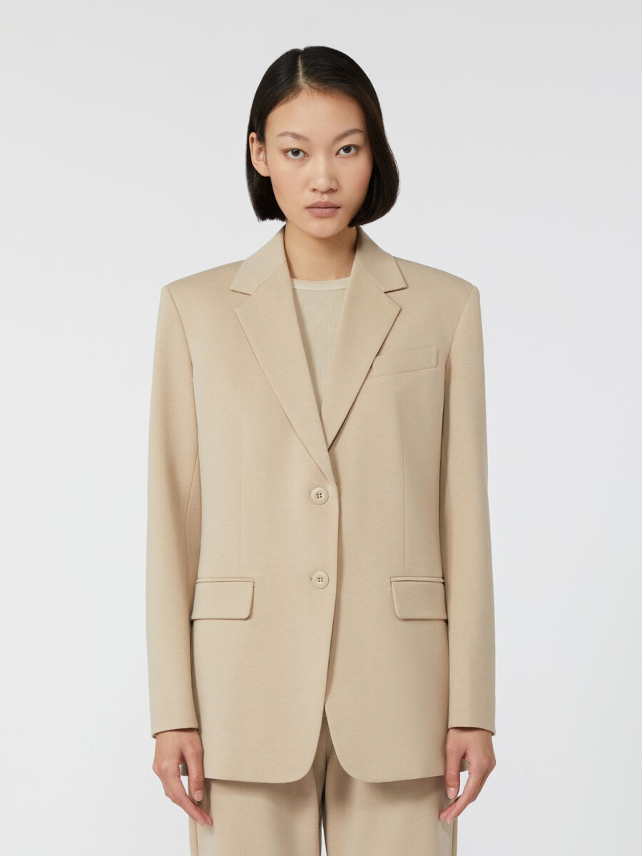 blazer en jersey milano - beige