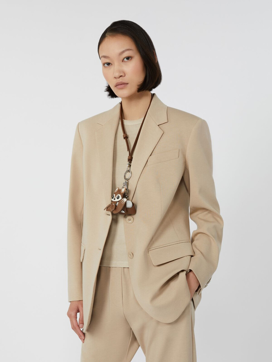 blazer en jersey milano - beige