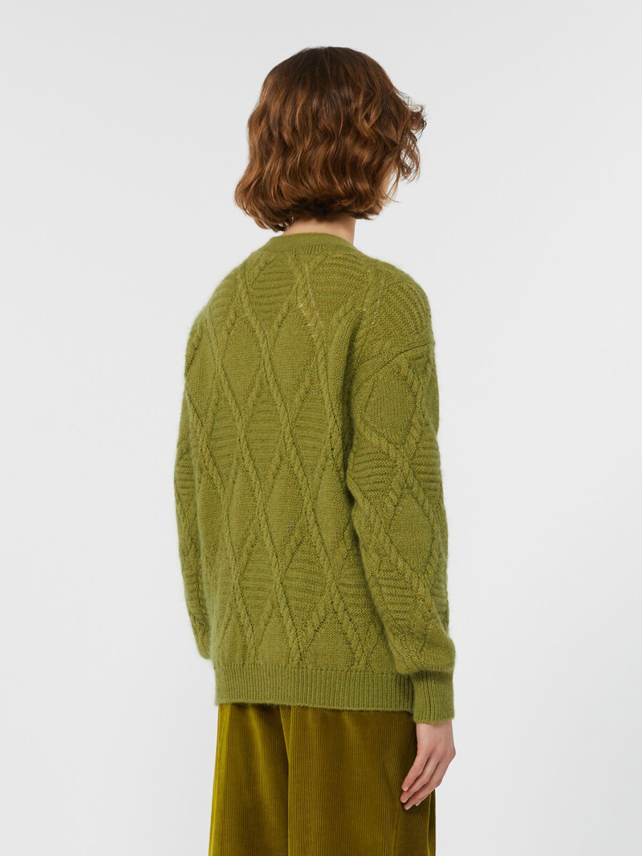 gilet en mélange de mohair - vert