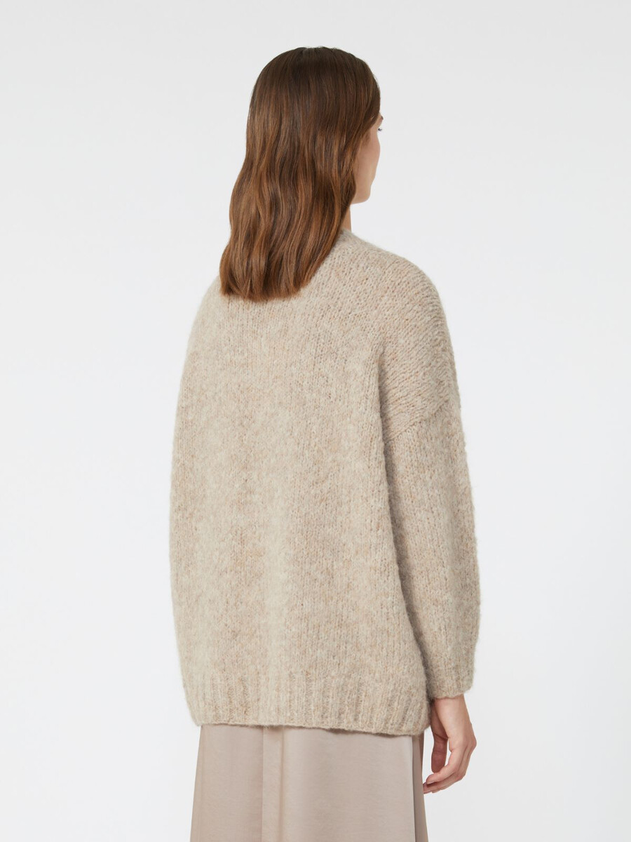 col roulé en alpaga - beige