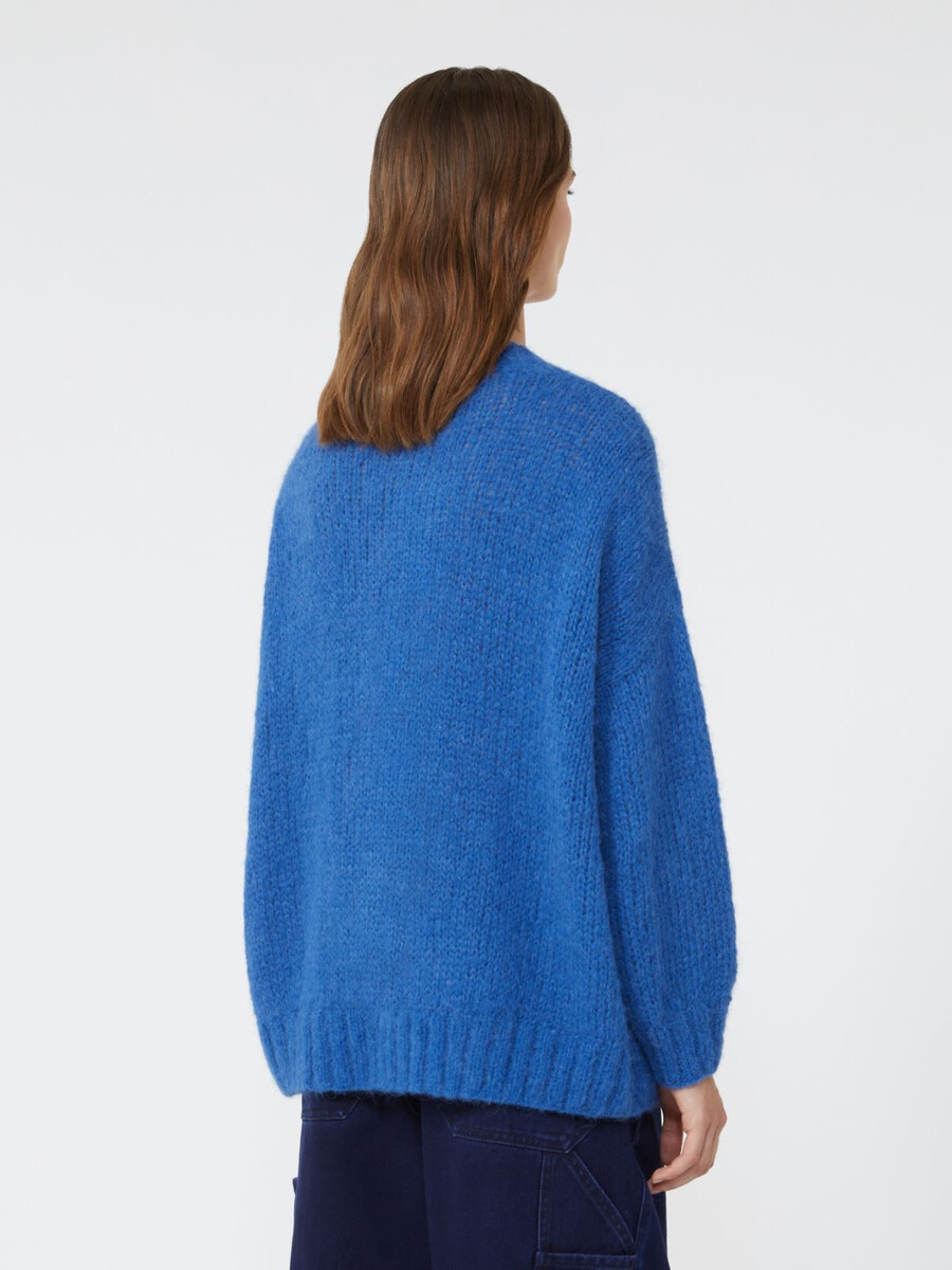 col roulé en alpaga - bleu clair