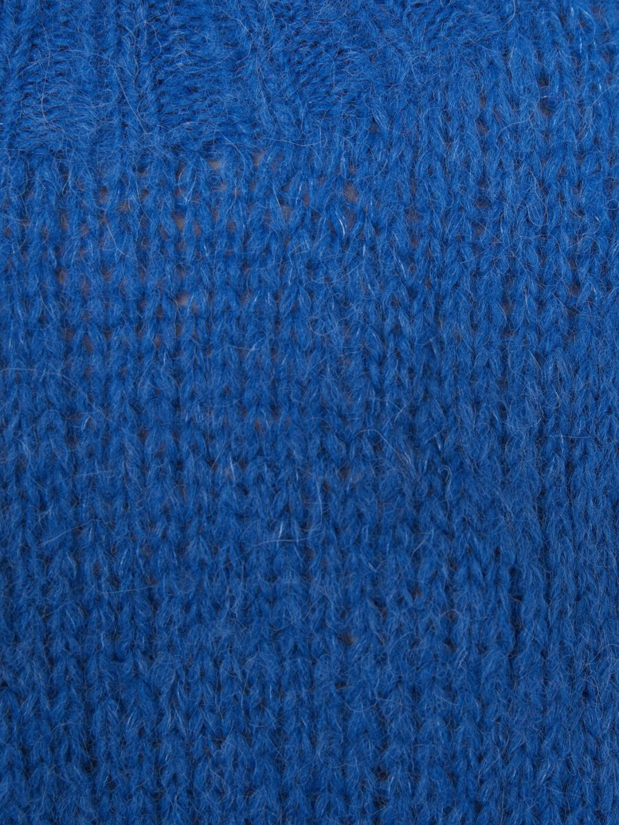 col roulé en alpaga - bleu clair