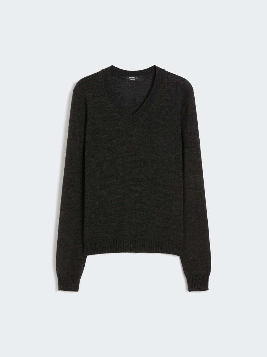 pull en maille mohair - gris foncÉ