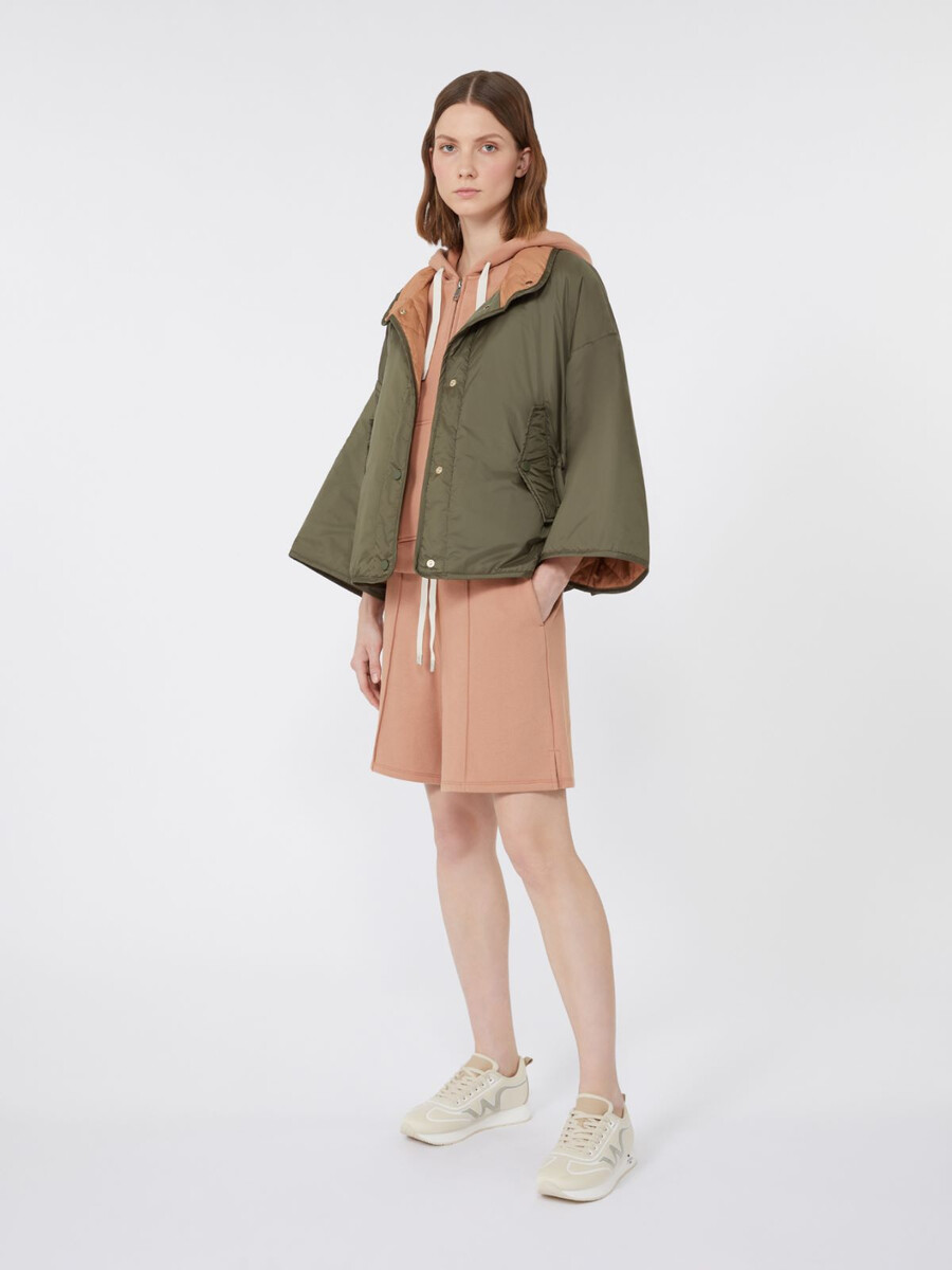 veste réversible en toile déperlante - kaki