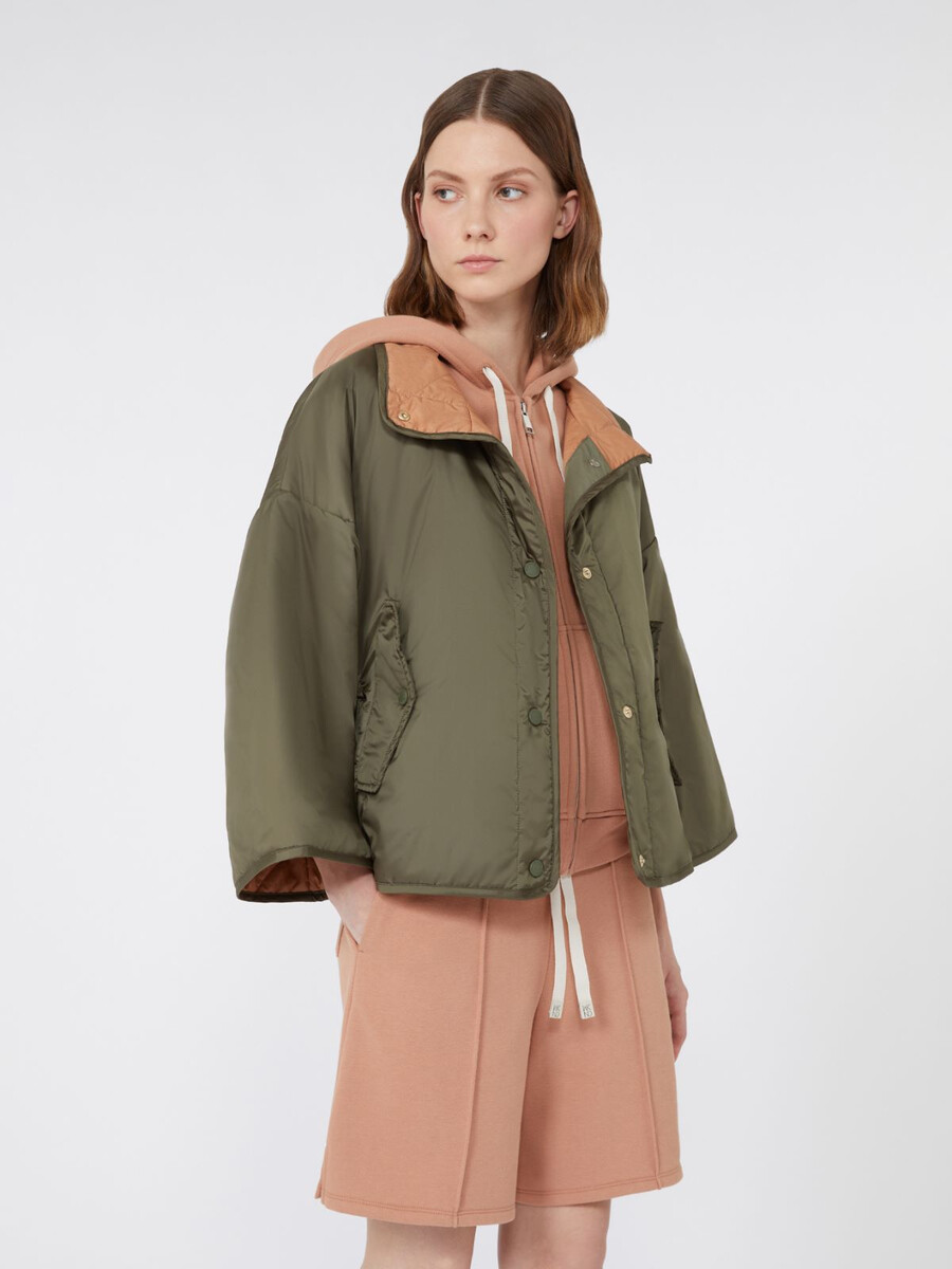 veste réversible en toile déperlante - kaki
