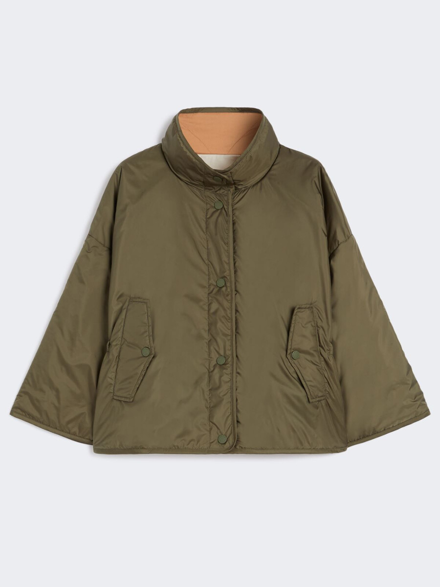 veste réversible en toile déperlante - kaki