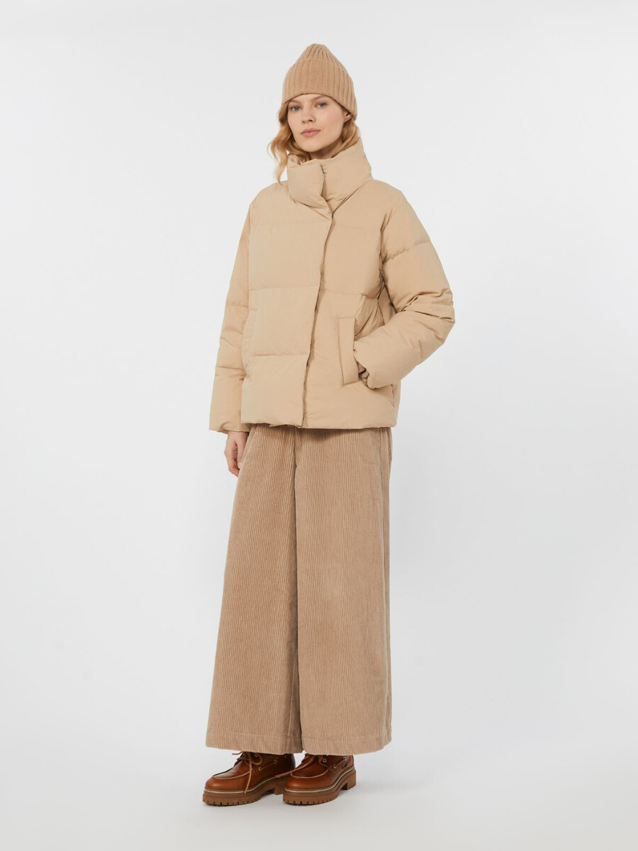 veste courte en tissu déperlant - beige