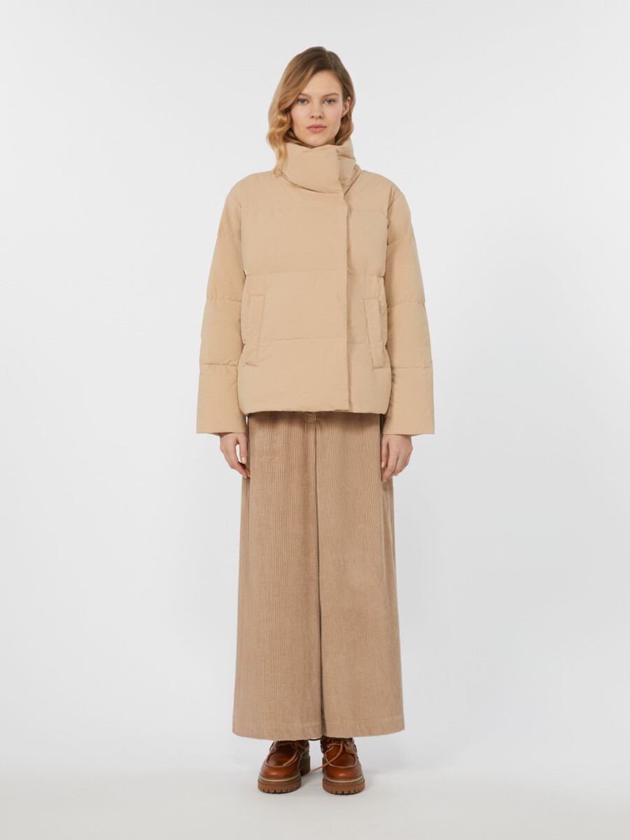 veste courte en tissu déperlant - beige