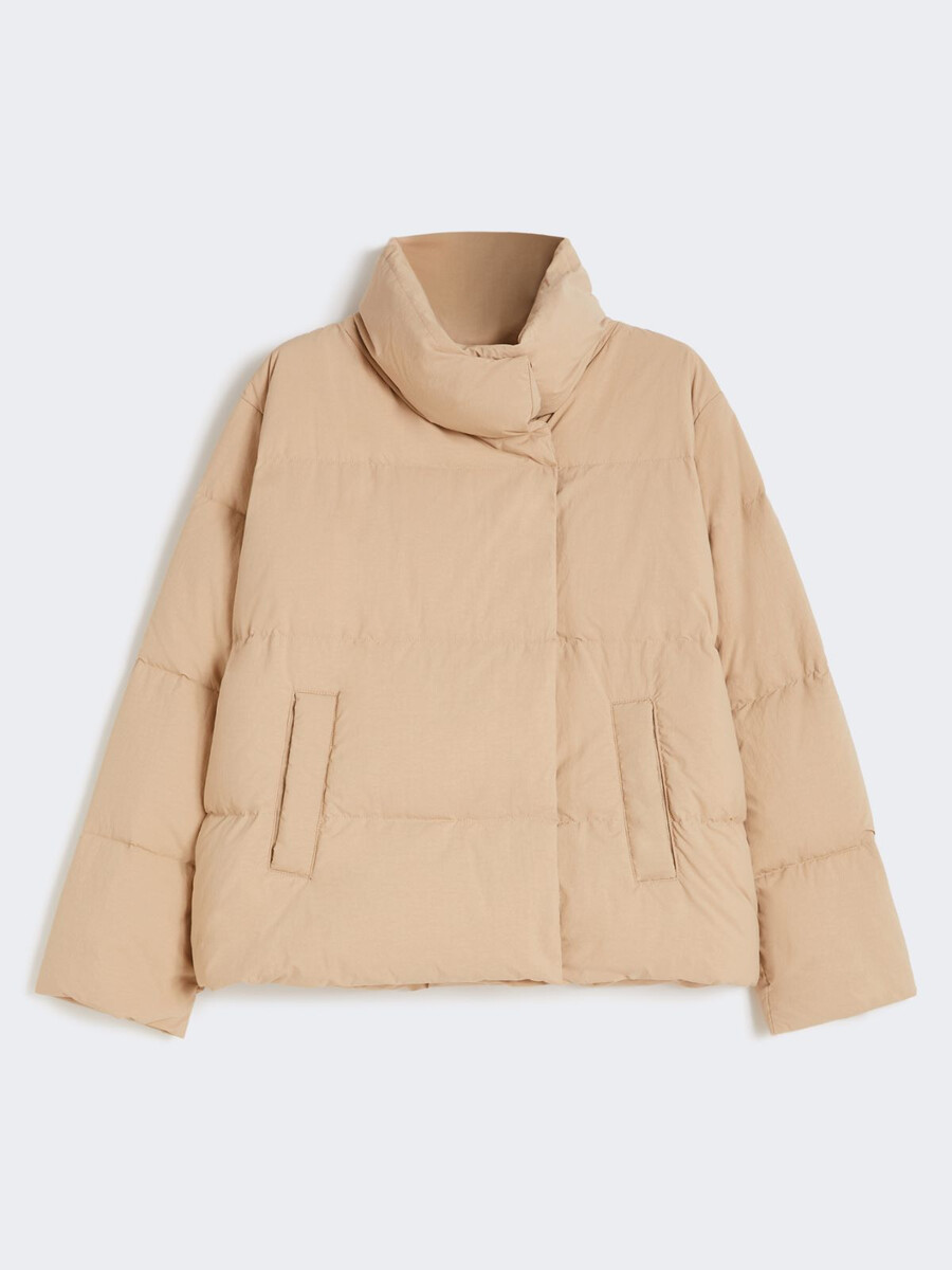 veste courte en tissu déperlant - beige