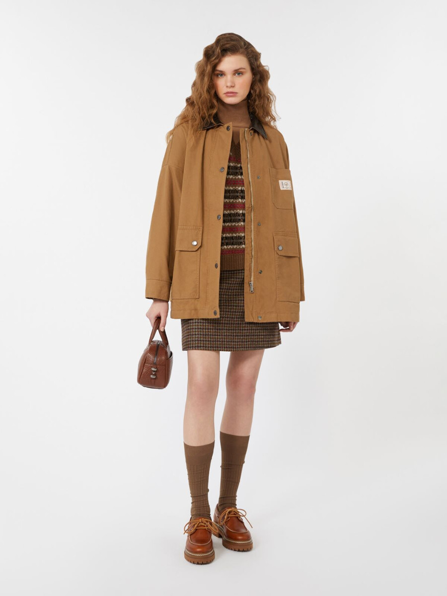 veste en toile de coton - camel