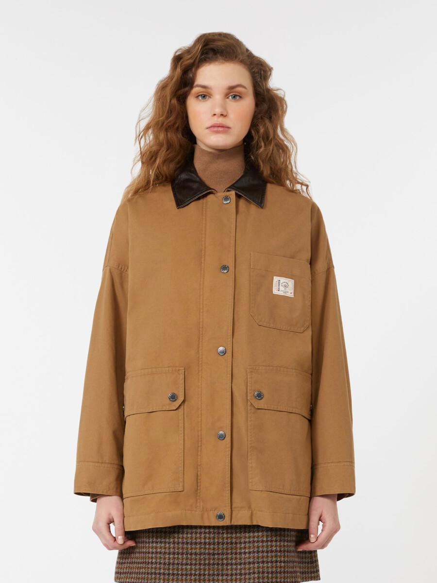 veste en toile de coton - camel