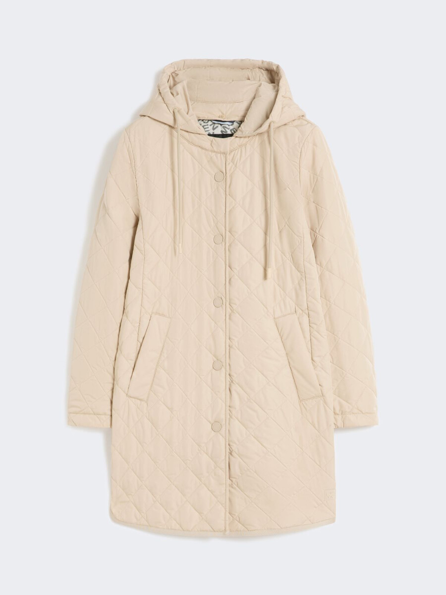 parka matelassée en tissu déperlant - sable