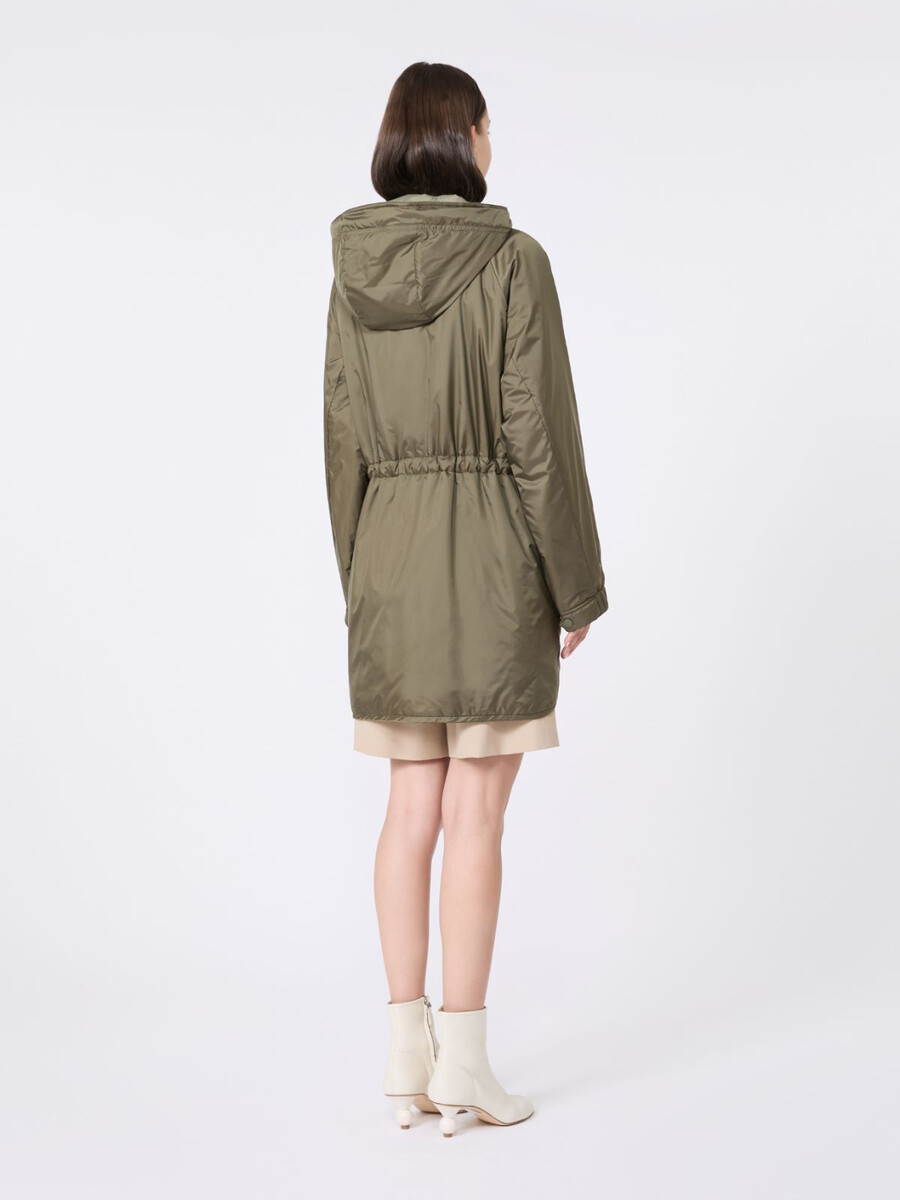 parka réversible en toile déperlante - kaki