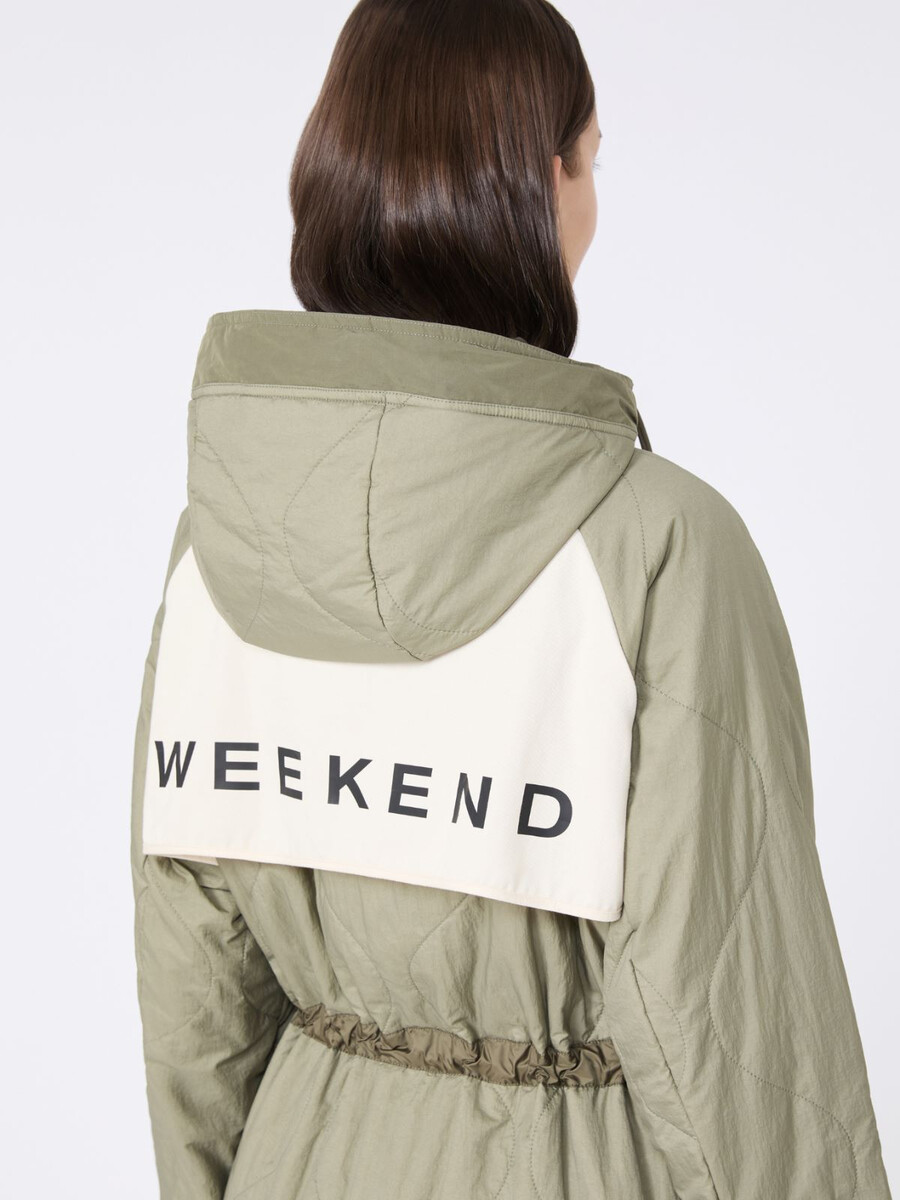 parka réversible en toile déperlante - kaki