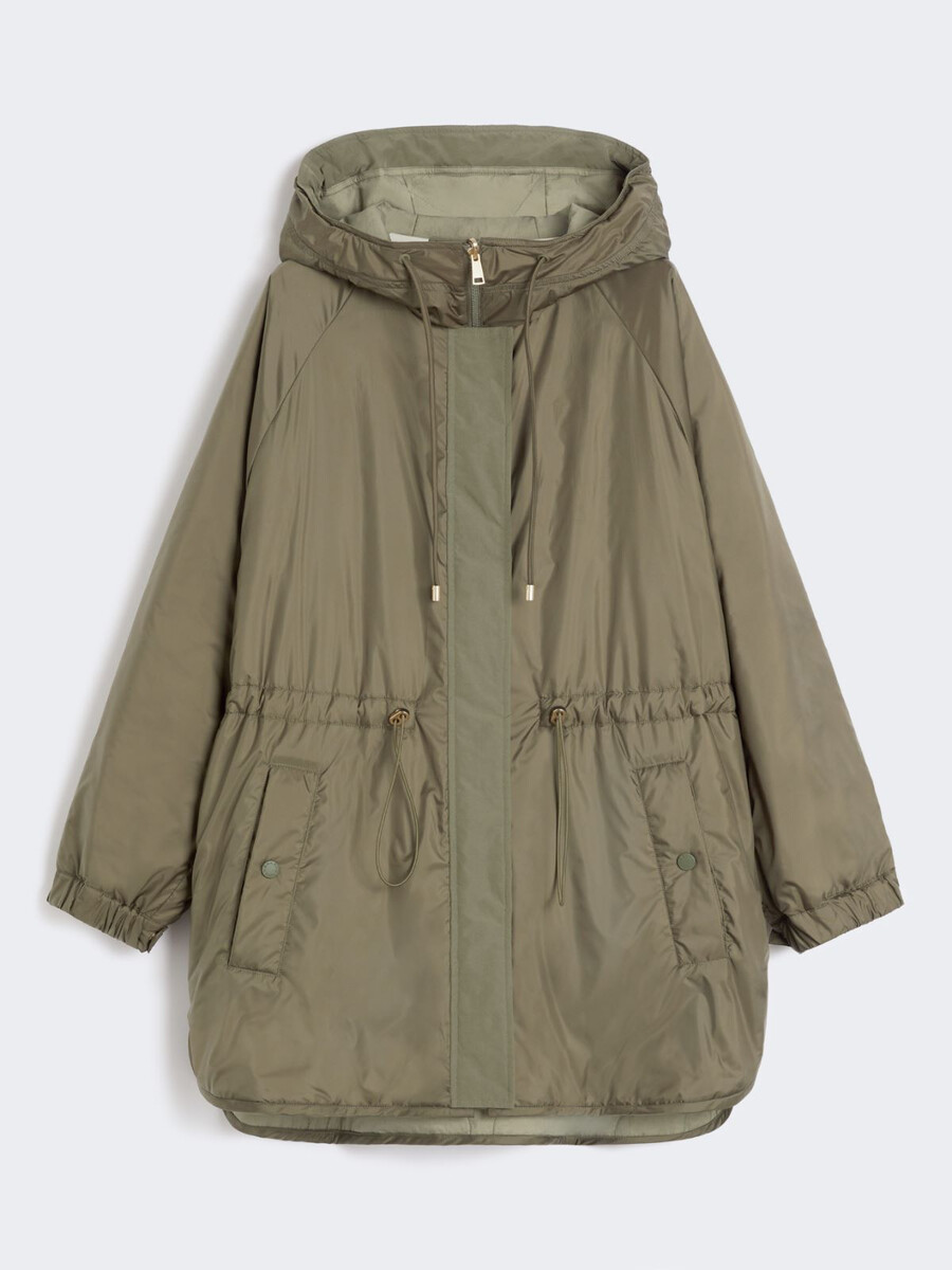 parka réversible en toile déperlante - kaki